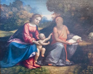 Jungfrau mit Kind und heiliger Hieronymus