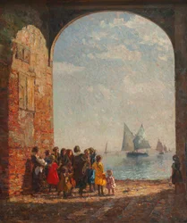 Die Rückkehr der Fischerboote, ca. 1920