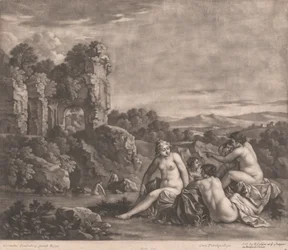 Nymphen beim Baden