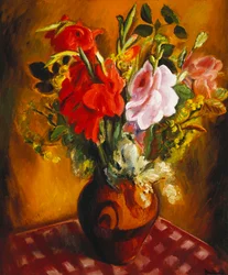 Stillleben mit Sommerblumen