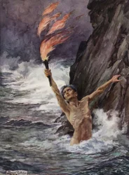 Szene aus James Lees Frau von Robert Browning