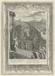 Kassandra sagt den Untergang Trojas voraus, 1731