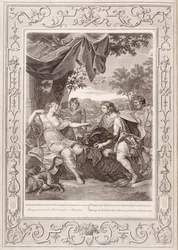 Meleager präsentiert Atalanta den Kopf des Ebers, 1731