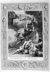 Perseus schneidet Medusa den Kopf ab, 1733