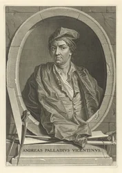 Porträt des Architekten Andrea Palladio 1508-1580 nach Paolo Veronese, 1716