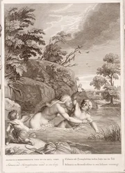 Salmacis und Hermaphroditus vereint in einem Körper, 1731
