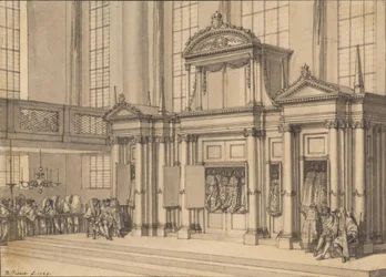Freude des Gesetzes in der Portugiesischen Synagoge in Amsterdam