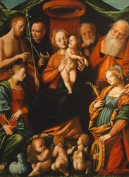 Madonna mit Kind und Heiligen