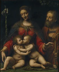 Die Heilige Familie mit Johannes dem Täufer