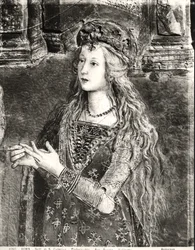 Die heilige Katharina, möglicherweise ein Porträt von Lucrezia Borgia (1480-1519), aus dem Zyklus der Heiligenleben, Sala dei Santi, 1492-94