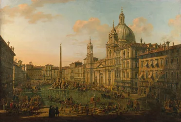 Die Piazza Navona in Rom