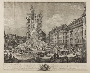 Die Ruinen der alten Kreuzkirche, Dresden