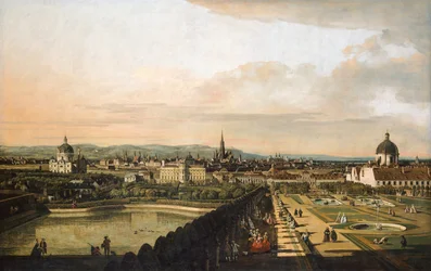 Wien vom Belvedere-Palast aus gesehen