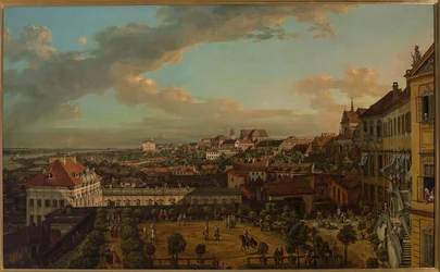 Blick auf Warschau von der Terrasse des Königsschlosses