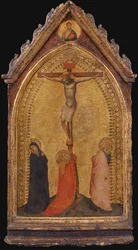 Die Kreuzigung mit Maria Magdalena, Madonna und Johannes dem Evangelisten