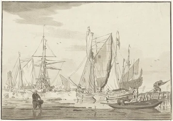 Entladen von angedockten Schiffen