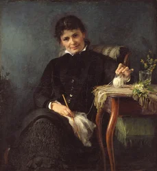 Madam Anna Seekamp, die Schwester des Künstlers