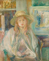 Mädchen mit Strohhut, 1892.