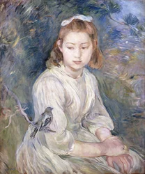 Kleines Mädchen mit einem Vogel, 1891