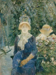 Frau im Garten, 1882-83