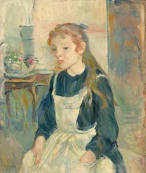 Junges Mädchen mit Schürze