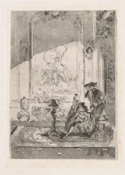 Die Geigenstunde, ca. 1874