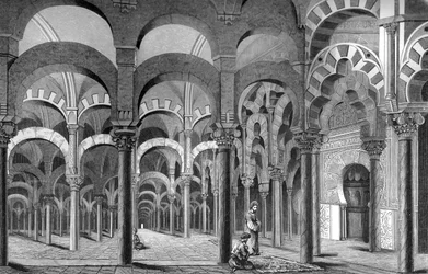 Die Mezquita, Córdoba, Spanien, 1849