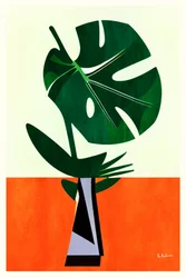 Mid-Century Monstera Blatt