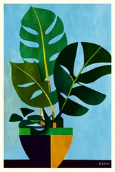 Moderne Getopfte Monstera