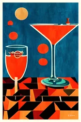 Retro-Cocktailtisch