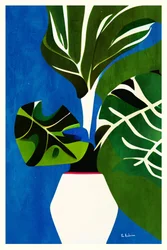 Tropische Blattvase