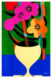 Lebhafte Blumenabstraktion