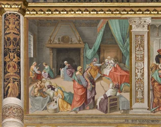 Zentrales Schiff, Zweites nördliches Joch, Geburt der Jungfrau