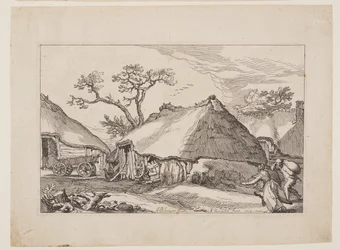 Tafel 2, aus Landschaften mit Bauernhäusern