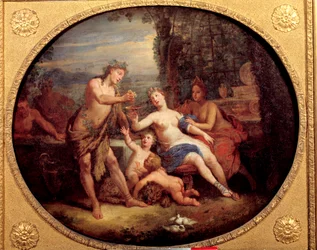 Darstellung der Gottheiten Bacchus, Venus und Ceres