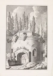 Ruine eines römischen Rundtempels
