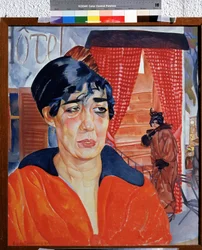 Hausmeister in Paris. Werk von Boris Dmitrijewitsch Grigorjew (1886-1939), Aquarell und Gouache auf Papier