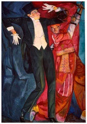 Porträt des Theaterproduzenten Wsewolod Meyerhold, 1916