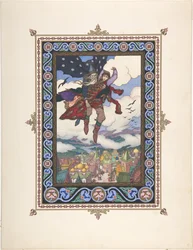 Illustration für das Märchen Marya Morevna, ca. 1925