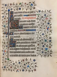 Stundenbuch Gebrauch von Paris: Verzierte Initiale, ca. 1420