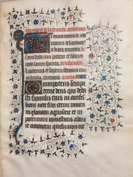 Stundenbuch Gebrauch von Paris: Verzierte Initiale