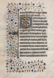 Stundenbuch Gebrauch von Paris: Verzierte Initiale, ca. 1420