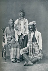 Eine haarige Familie aus Mandalay, Burma, 1902