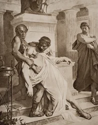 Der Tod des Demosthenes, Illustration aus 