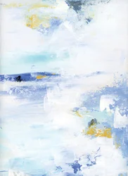 Blau-Gold-Abstrakt