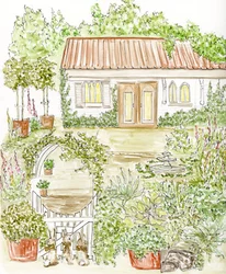 Charmanter Cottage-Garten