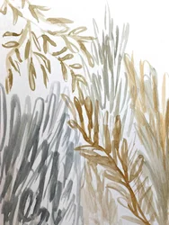 Erdiges botanisches Abstrakt