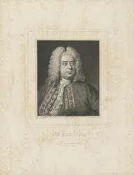 Porträt des Komponisten Georg Friedrich Händel 1685-1759, ca. 1840