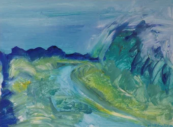 Blaue Flusslandschaft I