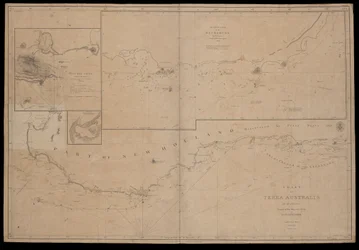 Karte von Terra Australis von M Flinders, Kommandant von Seiner Majestät Sloop 